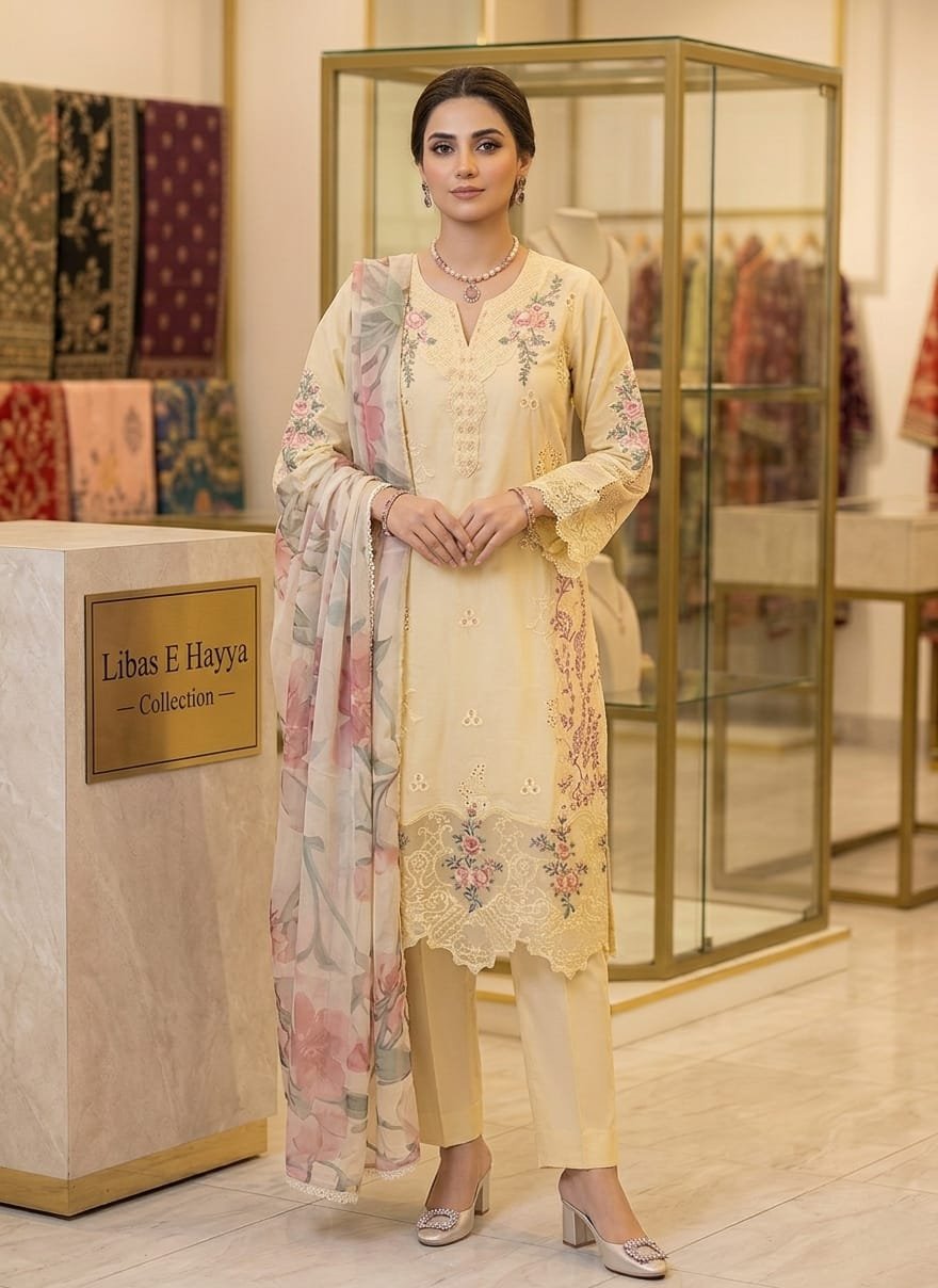 Embroidered Contemporary Eastern Fashion Outfit