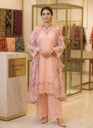 Elegant Embroidered Luxury Three Piece Suit