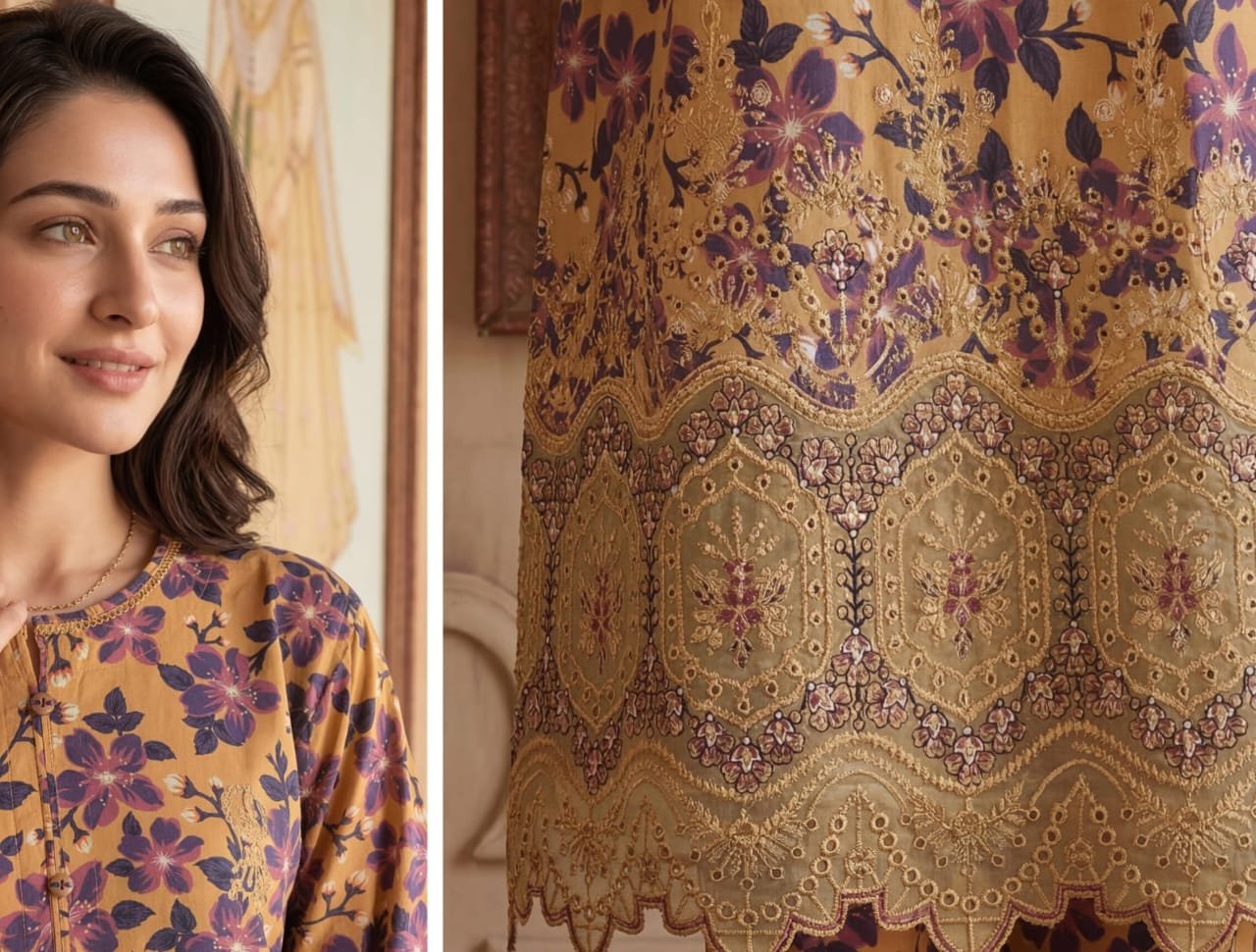Graceful Traditional Wear With Elegant Detailing - Image 3
