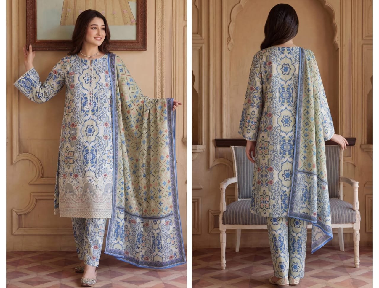 Modern Luxury Ethnic Wear With Dupatta - Image 3